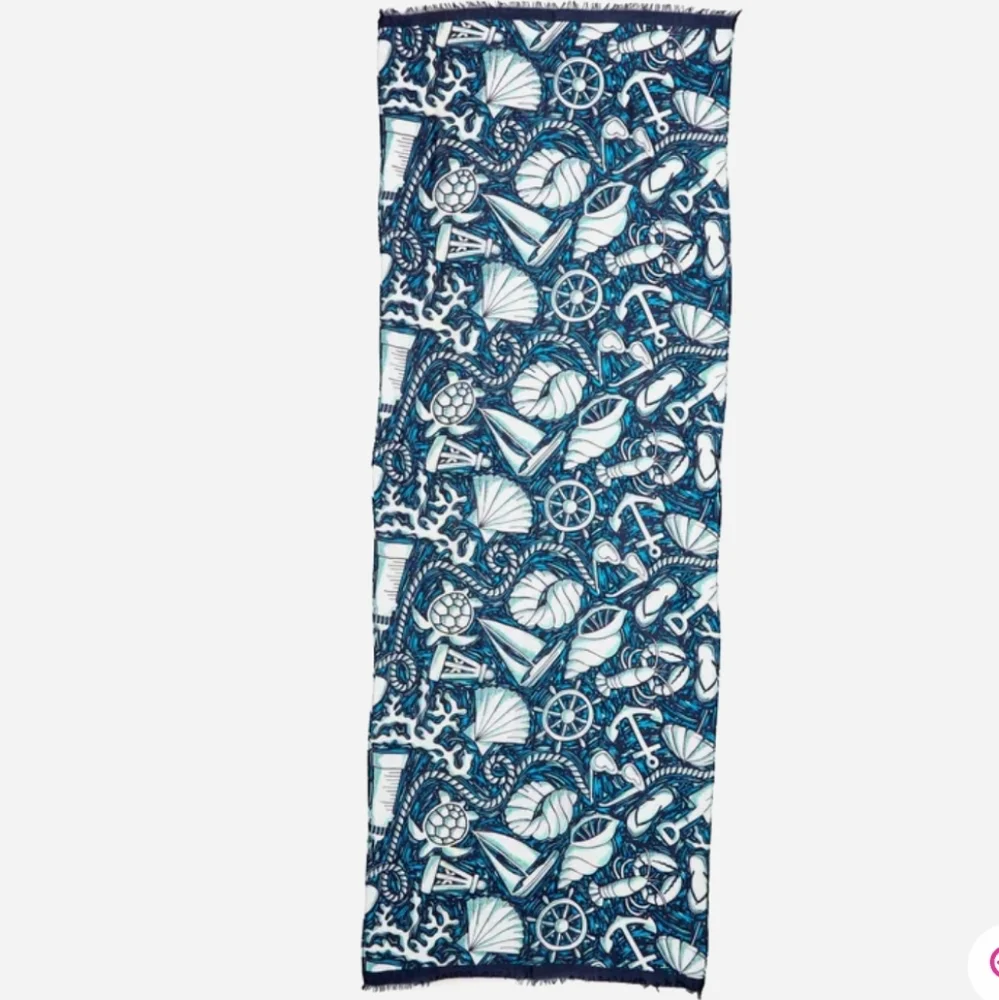 Vera Bradley Shore Enough Soft Fringe Scarf